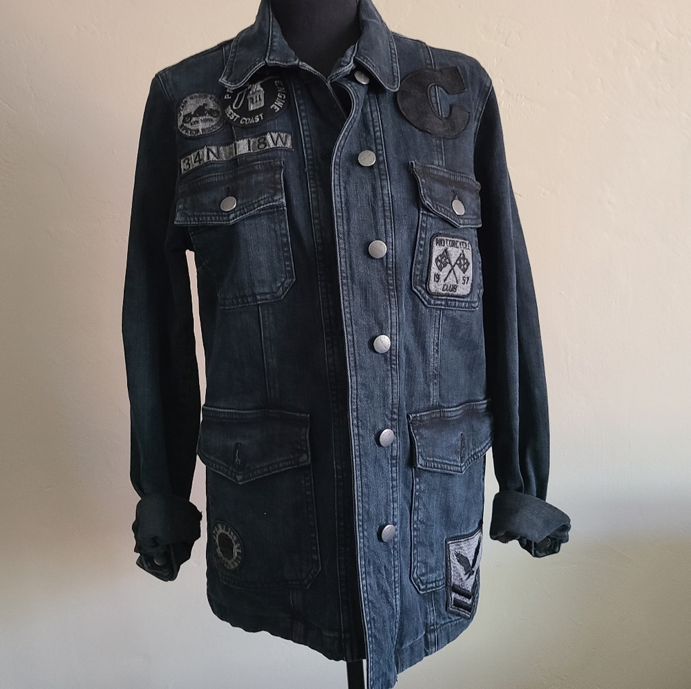 Current Elliott denim jacket size 2